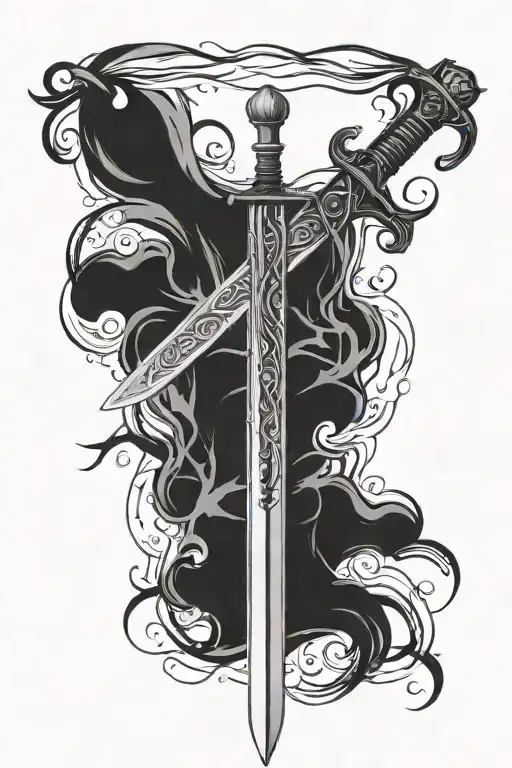 Percy Jackson Sword tattoo design idea