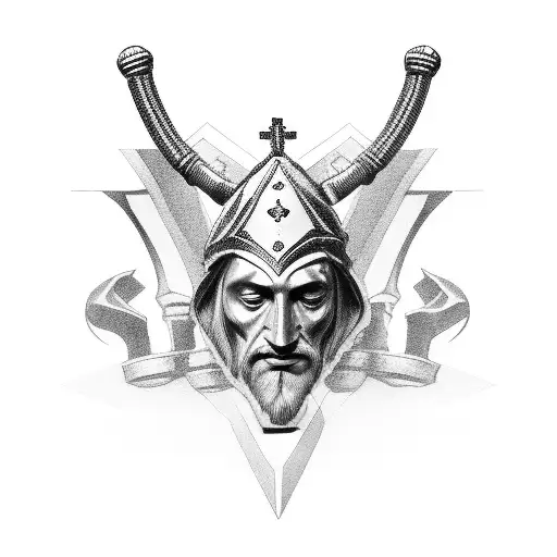 Bishop chess piece tattoo design idea