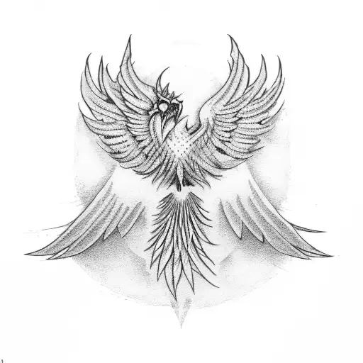 Phoenix tattoo design idea