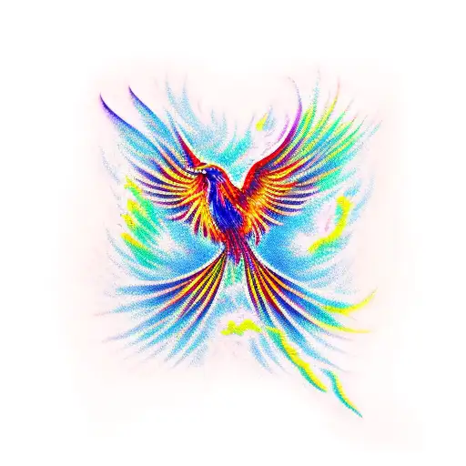 Phoenix tattoo design idea