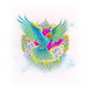 Phoenix tattoo design idea