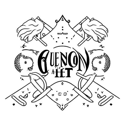 ABBA and Queen tattoo design idea