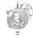 dragon ball z vs Pokémon tattoo design idea