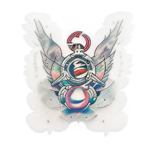 Huellas de perro con rayos de pearl jam tattoo design idea