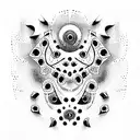 many numbers 3 tattoo design idea