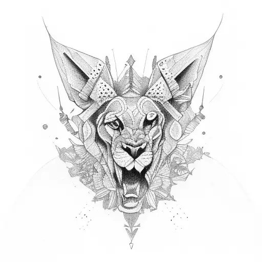 Courage tattoo design idea