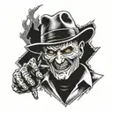 Freddy Krueger toy tattoo design idea