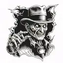 Freddy Krueger toy tattoo design idea