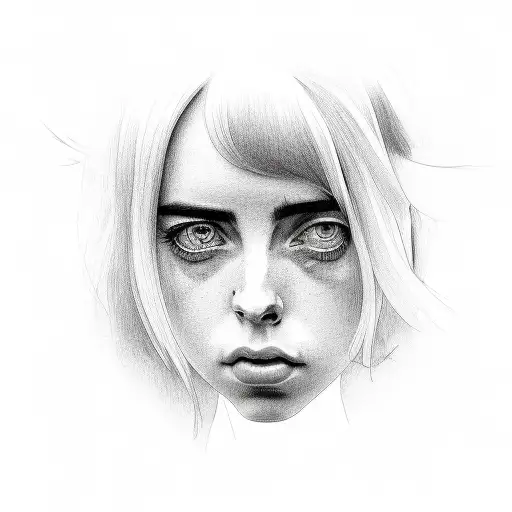 Billie eilish tattoo design idea