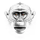 climbing monkey tattoo design idea