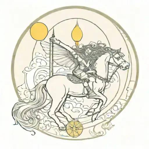 pagan moon tarot card tattoo design idea