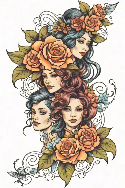 Sarah and Martha tattoo design idea