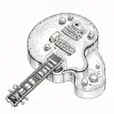 les paul guitar tattoo design idea