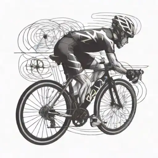 ultradistance  road cycling  tattoo design idea