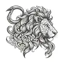 aslan tattoo design idea