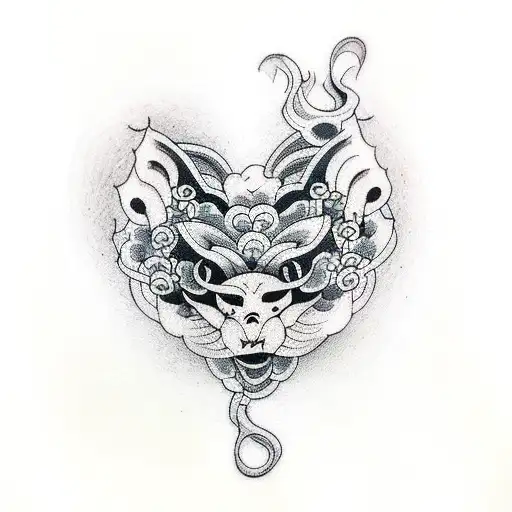 Crying Heart tattoo design idea