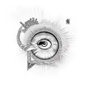 All Seeing Eye tattoo design idea