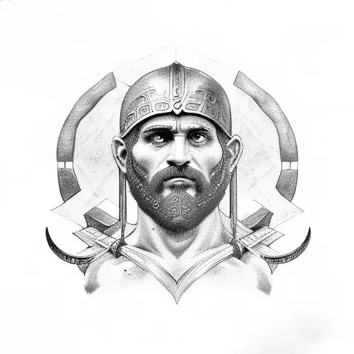 Leonidas of Sparta tattoo design idea