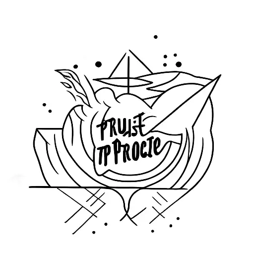 trust the process tattoo design idea