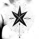 Star tattoo design idea