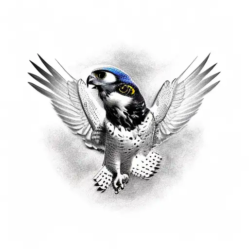 Falcon Tattoo Design Download High Resolution Digital Art PNG Transparent  Background Printable SVG Tattoo Stencil - Etsy