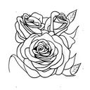 rosa e cobra  tattoo design idea