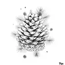pinecone grenade top tattoo design idea