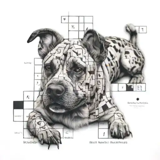 The words Different Breed crossword puzzle style tattoo tattoo design idea
