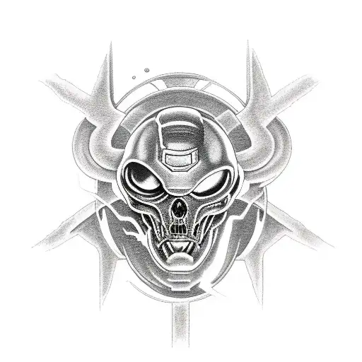 doom eternal tattoo design idea