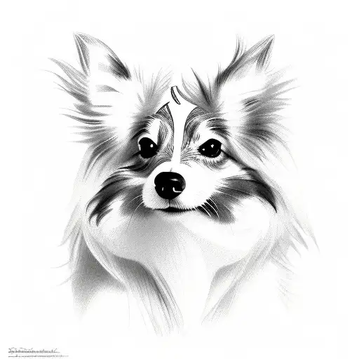 sheltie tattoo design idea
