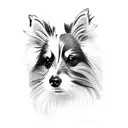 sheltie tattoo design idea