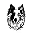 sheltie tattoo design idea
