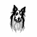 sheltie tattoo design idea