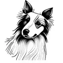 sheltie tattoo design idea
