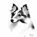 sheltie tattoo design idea