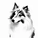 sheltie tattoo design idea