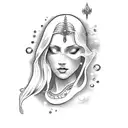 aphrodite tattoo design idea