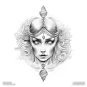 aphrodite tattoo design idea