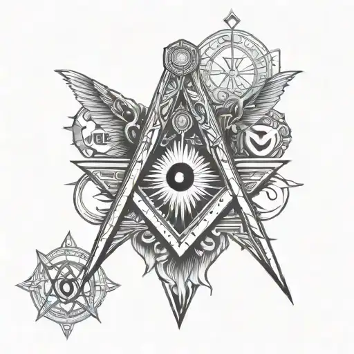 freemason tattoo tattoo design idea