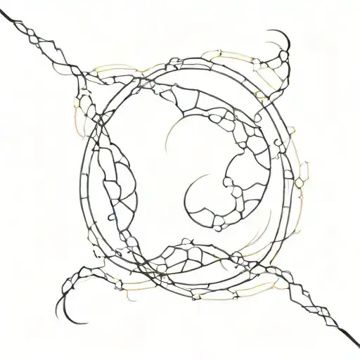 Incorporate a subtle Kintsugi bracelet pattern into a minimalist yin yang tattoo tattoo design idea