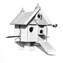 John Deere birdhouse tattoo design idea