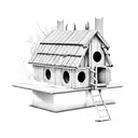 tractor birdhouse  tattoo design idea