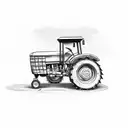 tractor birdhouse  tattoo design idea