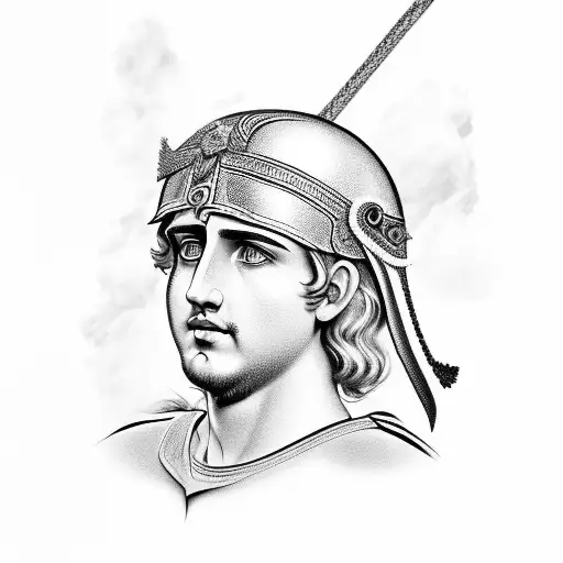 Alexander the great tattoo design idea