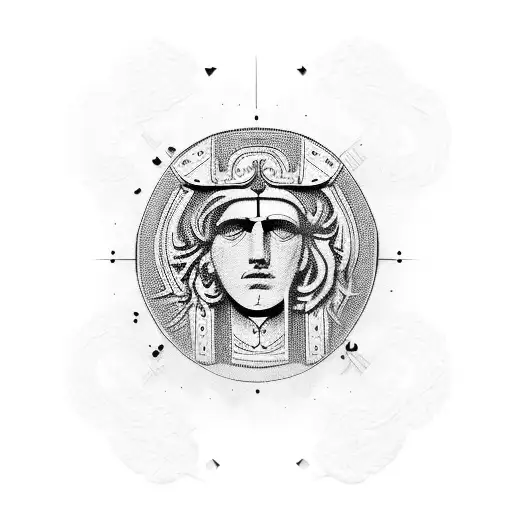 Alexander the great tattoo design idea