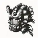 Power armor fallout new vegas tattoo design idea