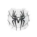 spiderman logo with spider webs  tattoo design idea