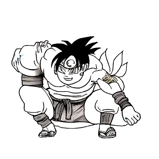 one piece x naruto x dragon ball tattoo tattoo design idea