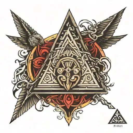 Valknut, Helm of Awe tattoo design idea