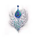 Peacock tattoo design idea